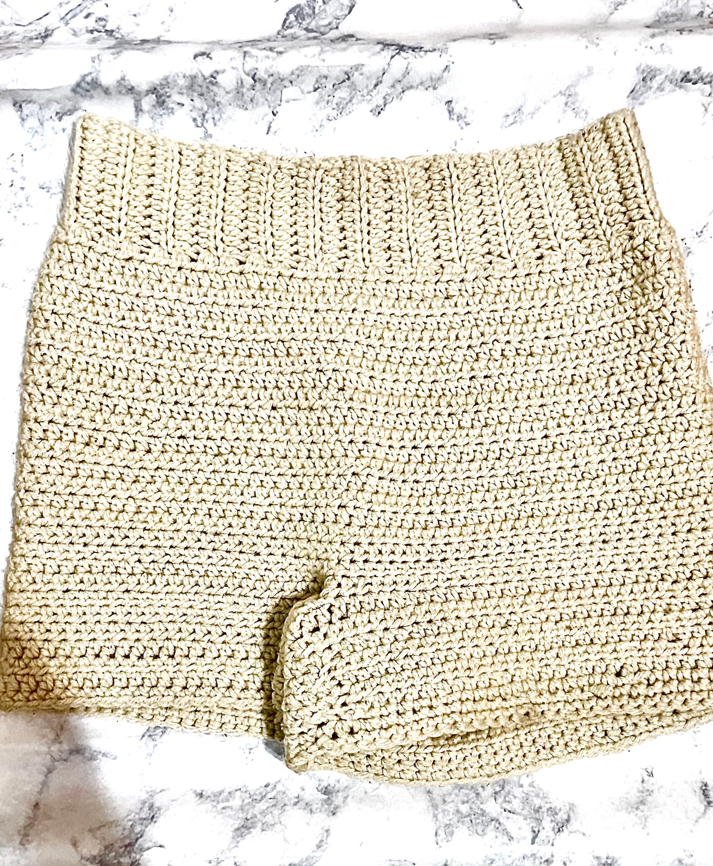 Rooted Radiance Crochet Shorts